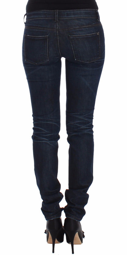 Mørkeblå Ermanno Scervino skinny jeans i bomuld og elastan