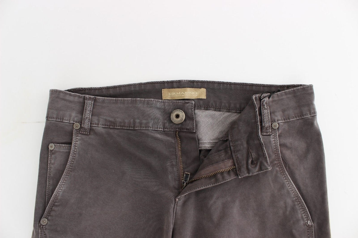 Grå Ermanno Scervino skinny jeans i bomuld med stretch