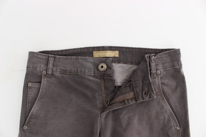 Grå Ermanno Scervino skinny jeans i bomuld med stretch