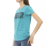 Trussardi Action Light Blue Cotton Women T-Shirt
