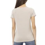 Trussardi Action Beige Cotton Women T-Shirt