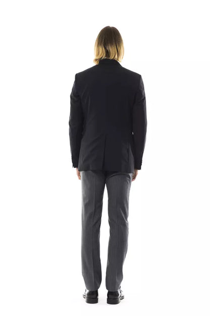 Sort Uominitaliani blazer i uld