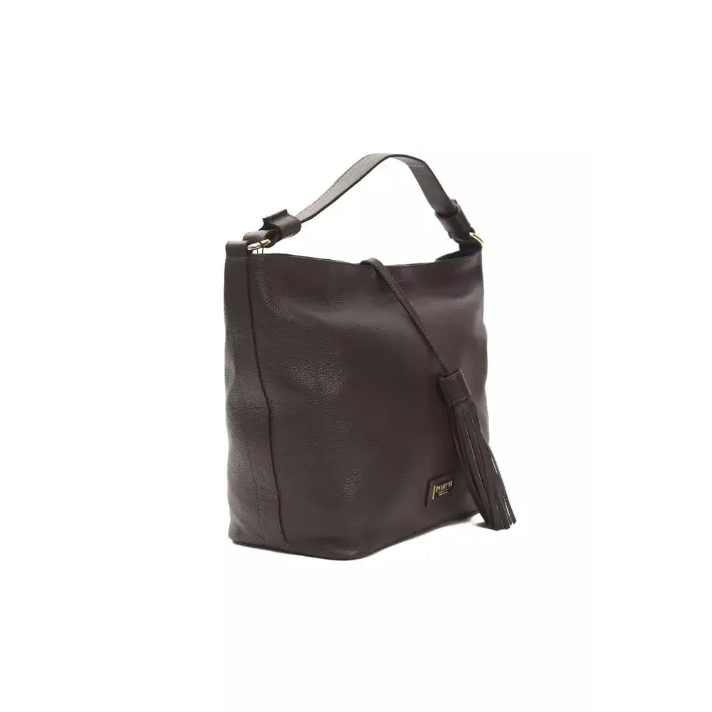Pompei Donatella Brown Leather Women Shoulder Bag