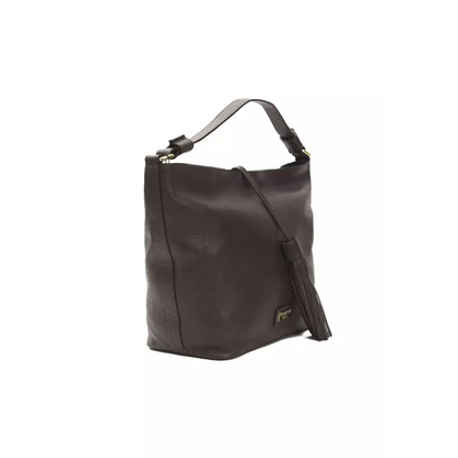 Pompei Donatella Brown Leather Women Shoulder Bag