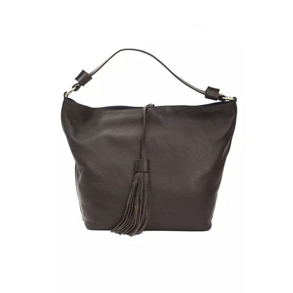 Pompei Donatella Brown Leather Women Shoulder Bag