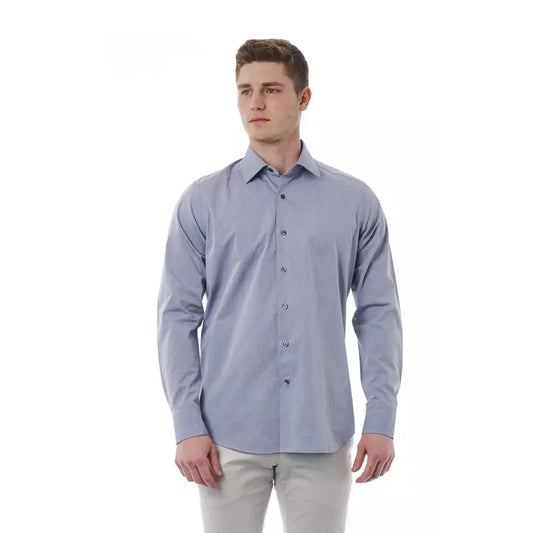 Bagutta Gray Cotton Men Shirt