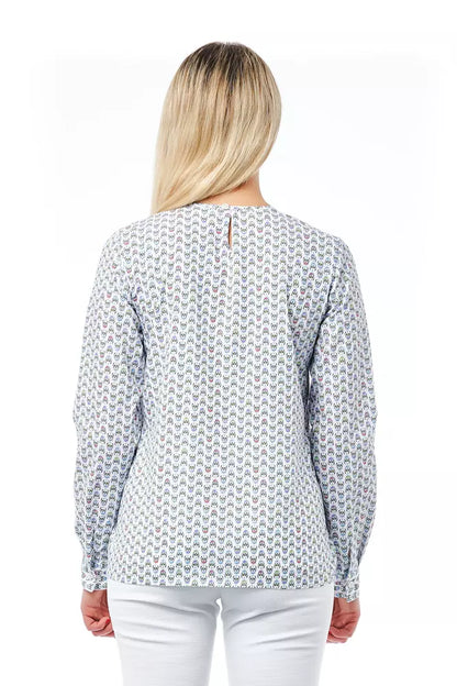Bagutta bluse med Skull Fantasy-print til kvinder – hvid