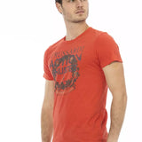 Trussardi Action Red Cotton Men T-Shirt