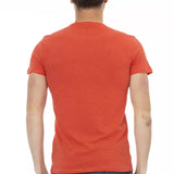 Trussardi Action Red Cotton Men T-Shirt
