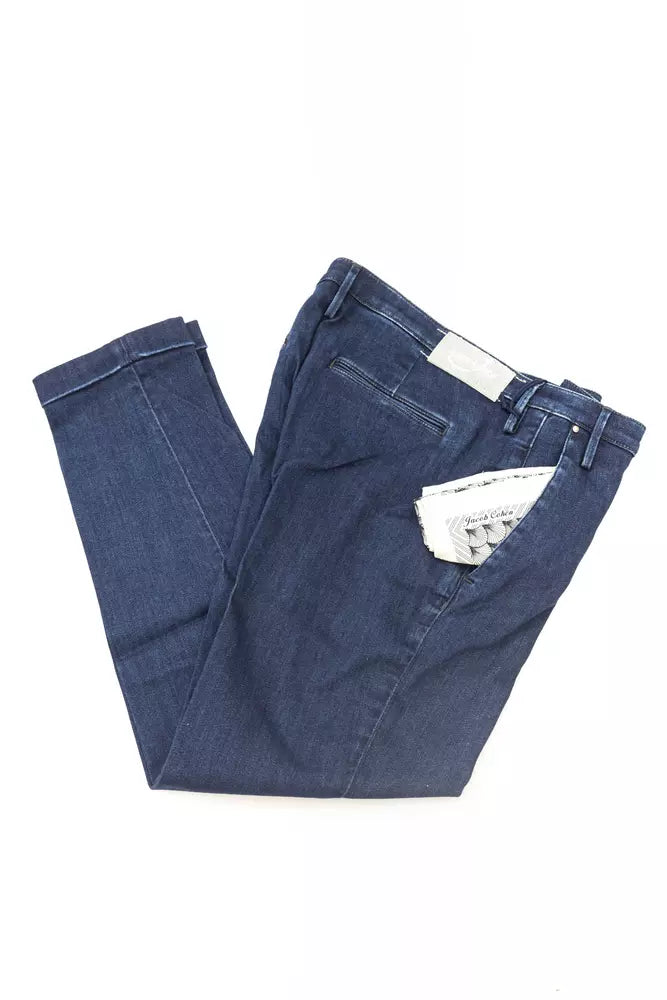 Jacob Cohen Blue Cotton Women Chino Jeans