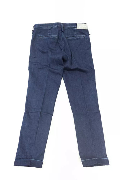 Jacob Cohen Blue Cotton Women Chino Jeans