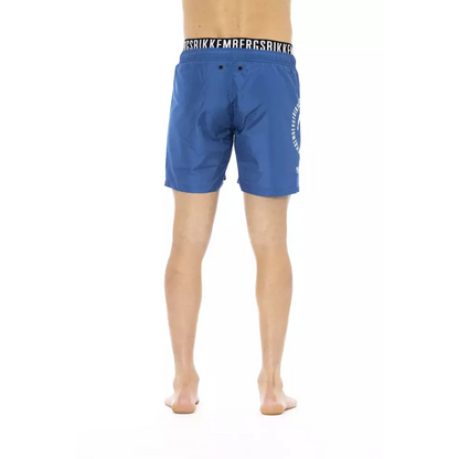 Bikkembergs Blue Polyester Men Swim Short