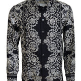 Dolce & Gabbana Elegant Satin Floral Baroque Shirt