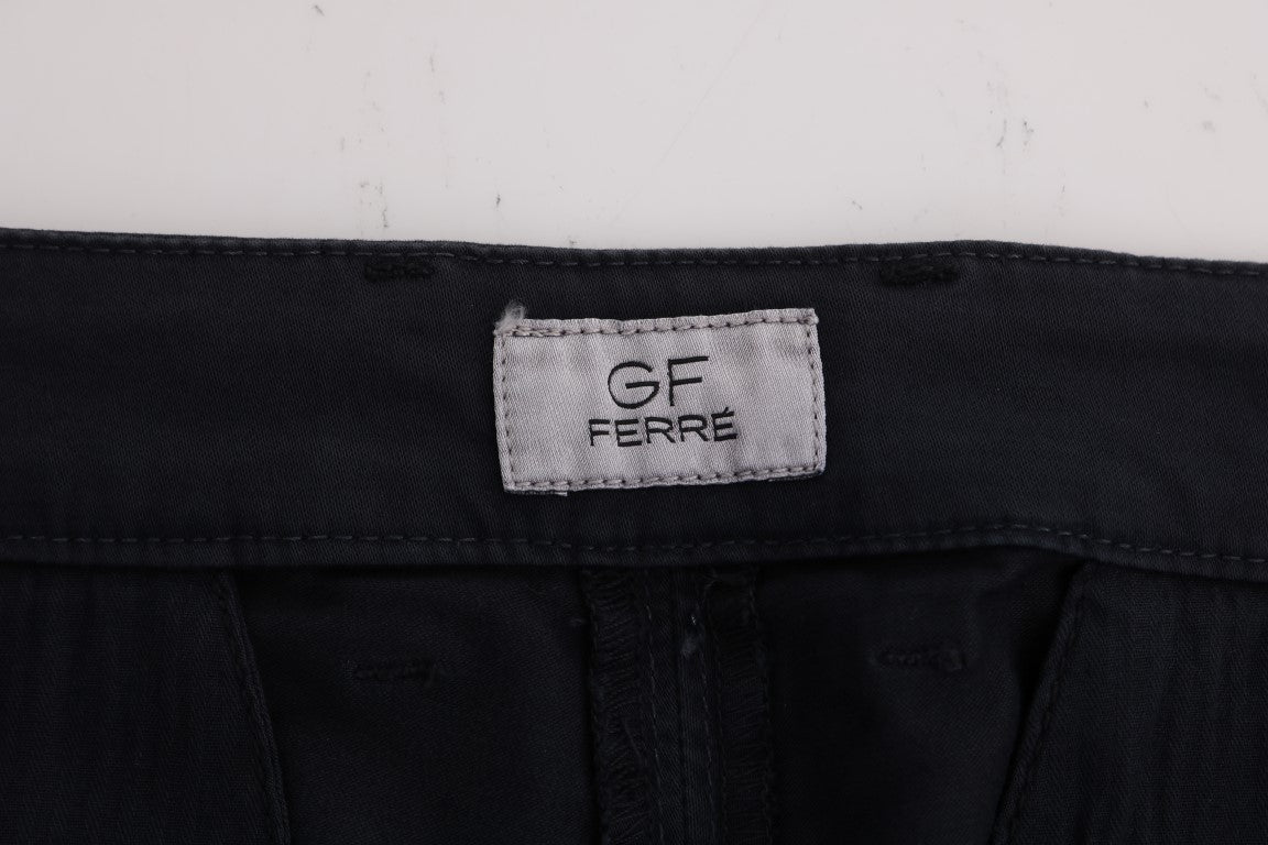 GF Ferre blå chinos i bomuld med stretch