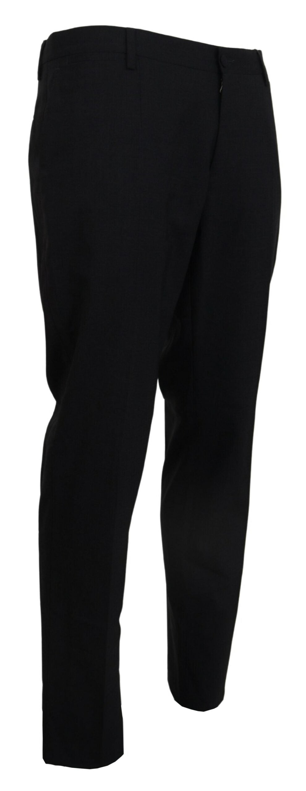 Dolce & Gabbana grå slim fit habitbukser i uldstretch
