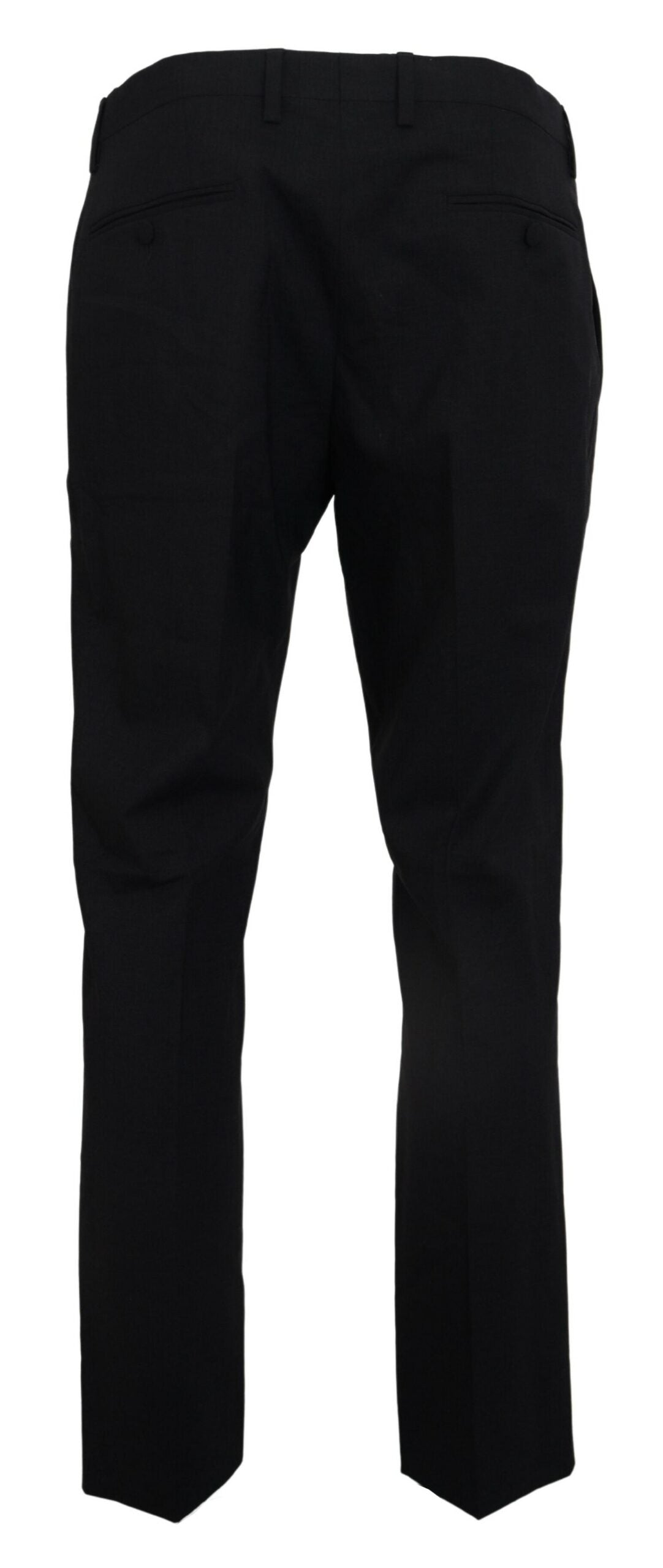 Dolce & Gabbana grå slim fit habitbukser i uldstretch
