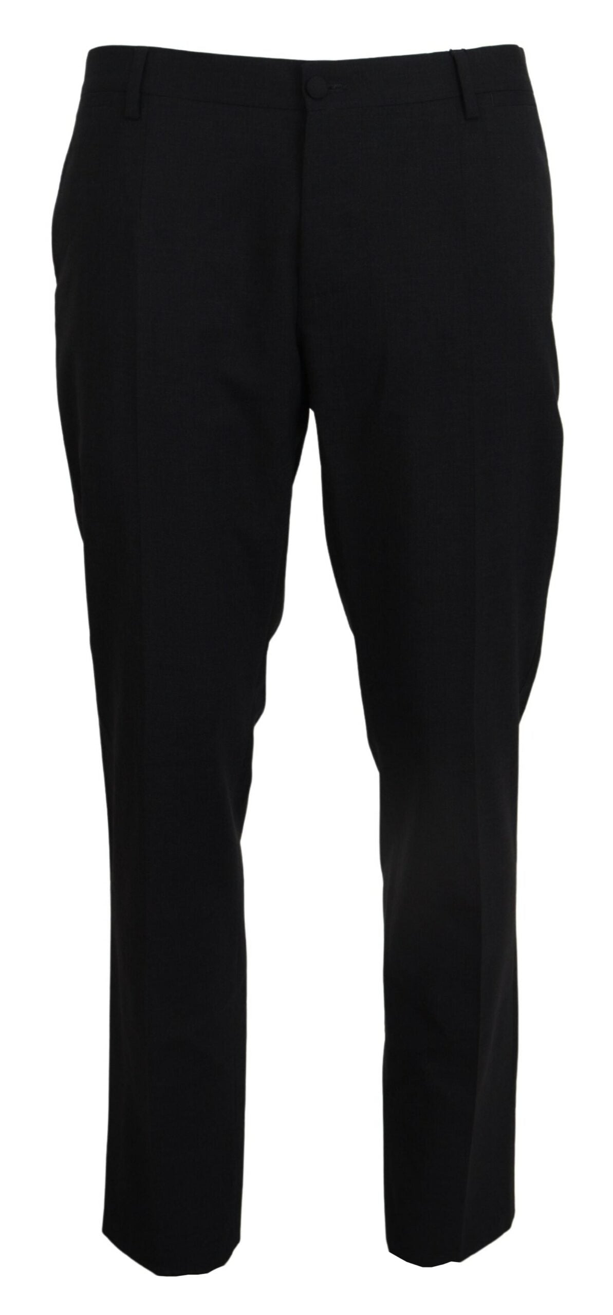 Dolce & Gabbana grå slim fit habitbukser i uldstretch
