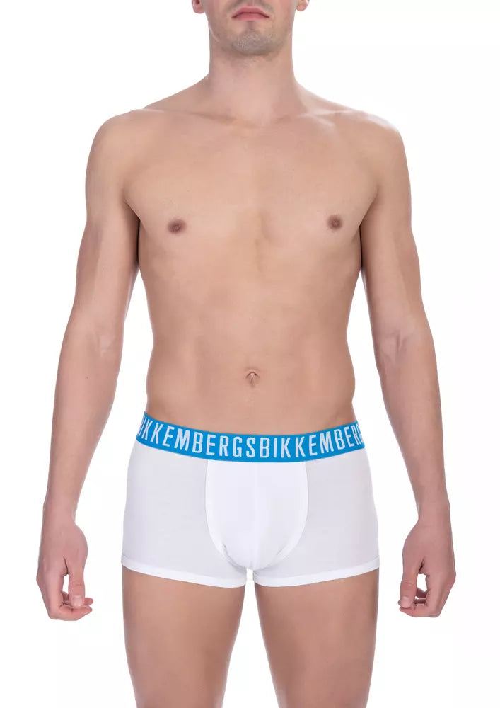 Hvide Bikkembergs trunks i bomuld og elastan