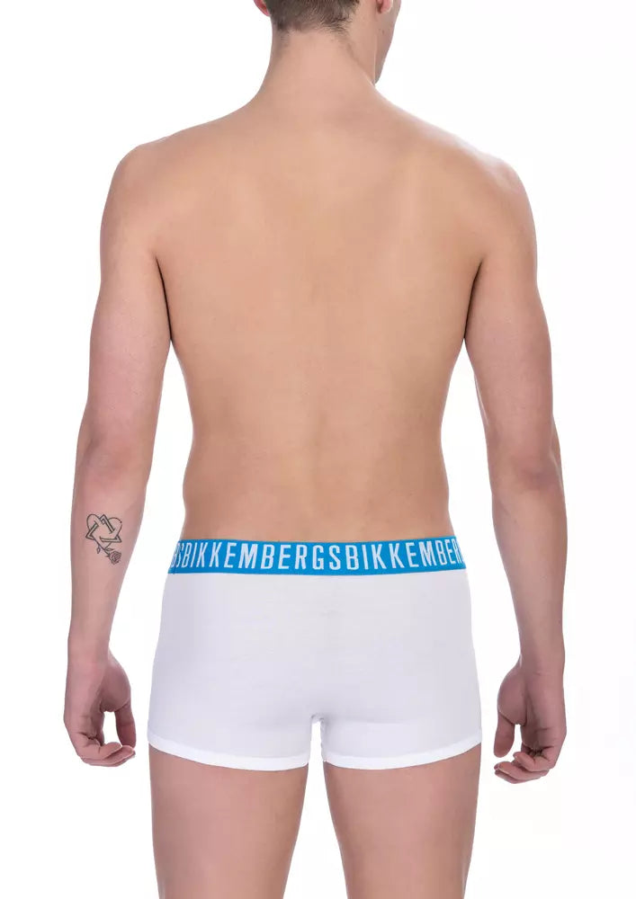 Hvide Bikkembergs trunks i bomuld og elastan