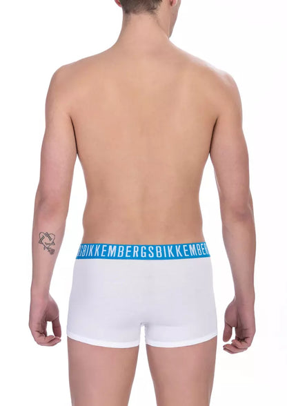 Hvide Bikkembergs trunks i bomuld og elastan
