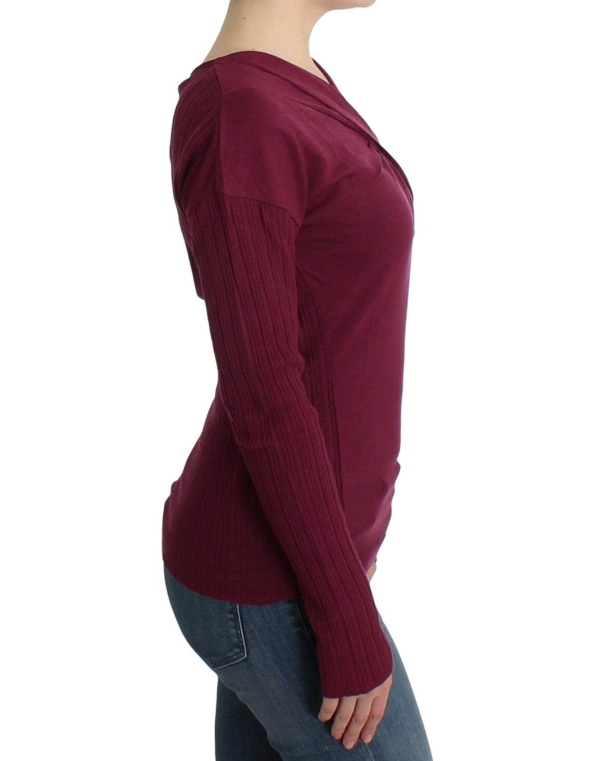 Class Roberto Cavalli lilla striksweater i jomfruuld