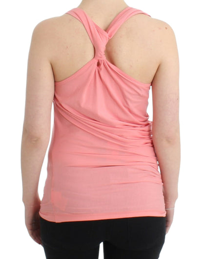 Class Roberto Cavalli pink tanktop i bomuld og elastan