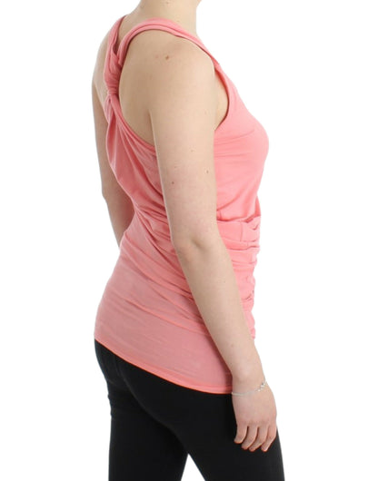 Class Roberto Cavalli pink tanktop i bomuld og elastan