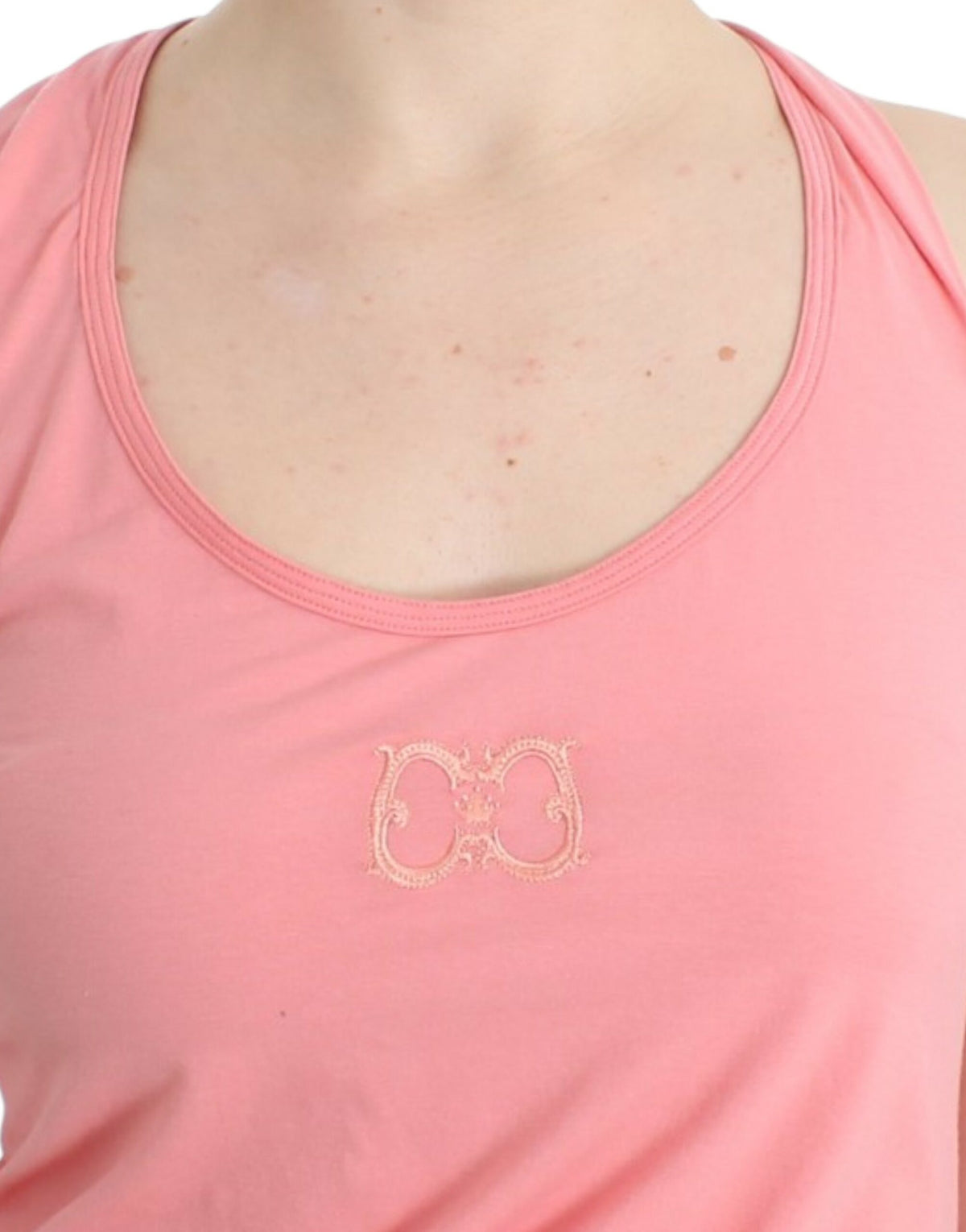 Class Roberto Cavalli pink tanktop i bomuld og elastan