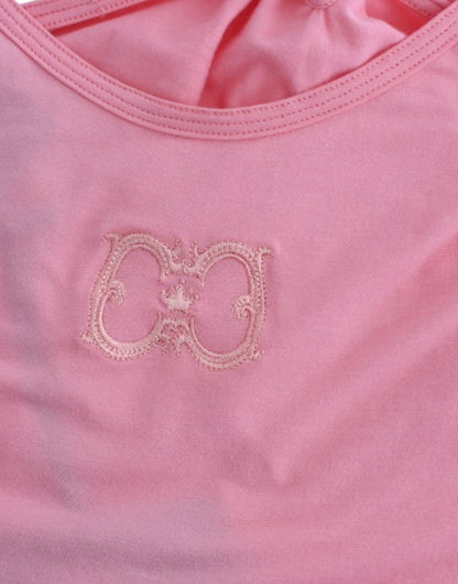 Class Roberto Cavalli pink tanktop i bomuld og elastan