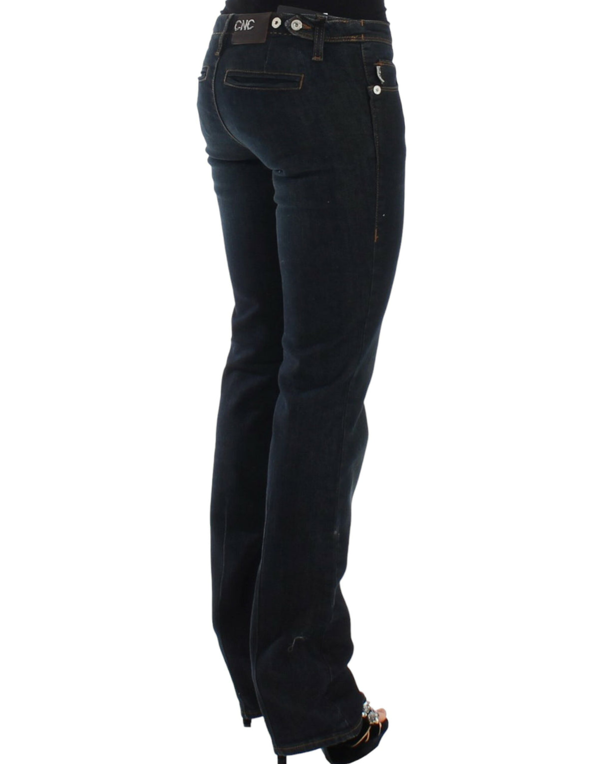 C’N’C Costume National blå slim fit-jeans i bomuld med stretch