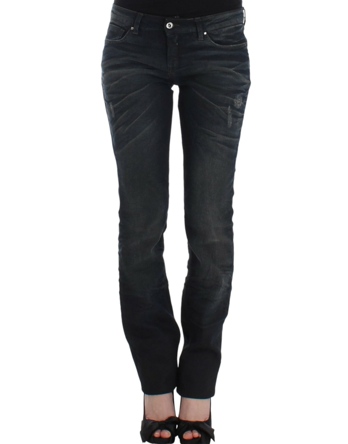 Blå C’N’C Costume National superskinny jeans i bomuld og elastan