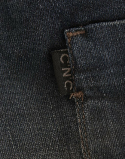Blå C’N’C Costume National superskinny jeans i bomuld og elastan