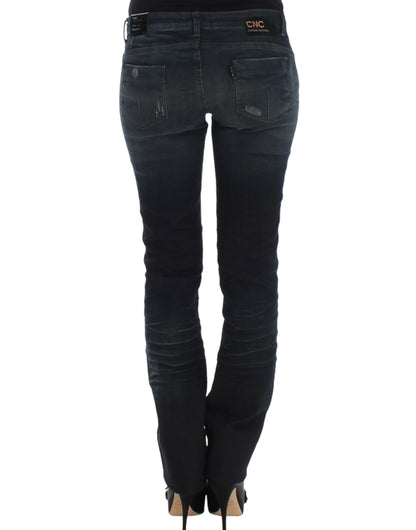 Blå C’N’C Costume National superskinny jeans i bomuld og elastan