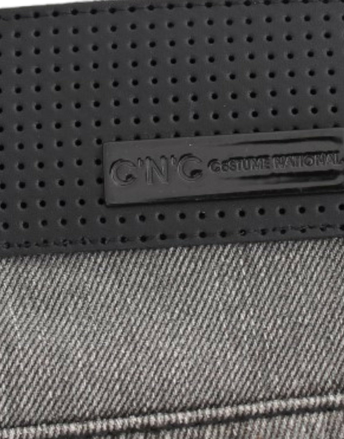 Grå C’N’C Costume National jeans med lige ben i bomuld og elastan