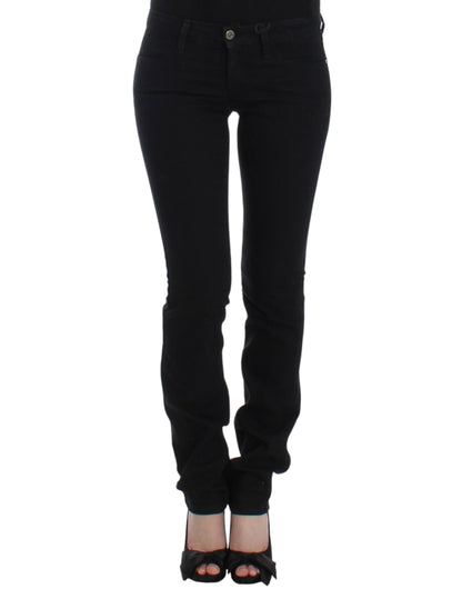 Sorte C’N’C Costume National jeans med lige ben i bomuld og elastan