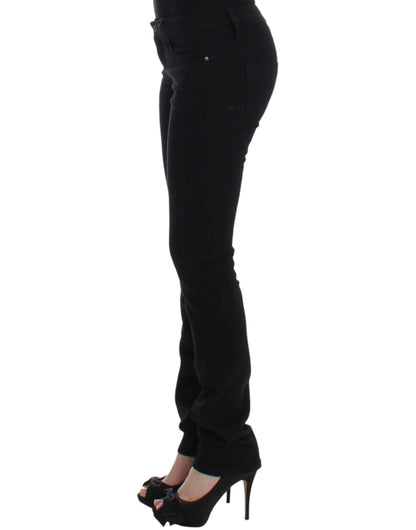 Sorte C’N’C Costume National jeans med lige ben i bomuld og elastan