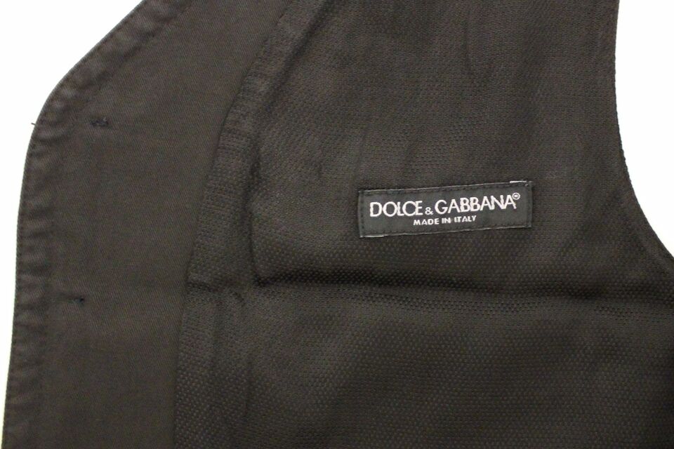 Dolce & Gabbana enkeltradet vest – sort