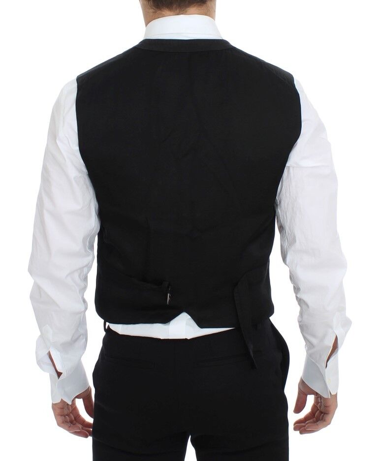 Dolce & Gabbana enkeltradet vest – sort