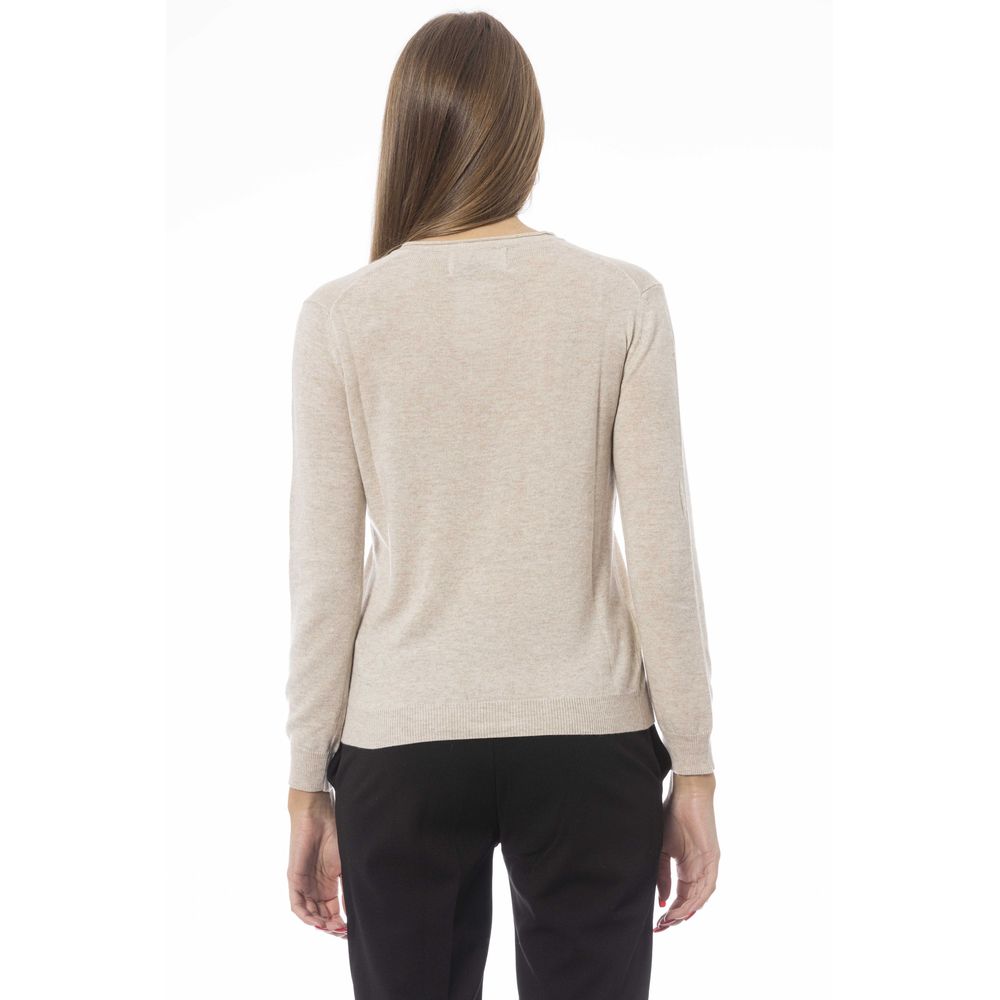 Baldinini Trend Beige Polyamide Women Sweater