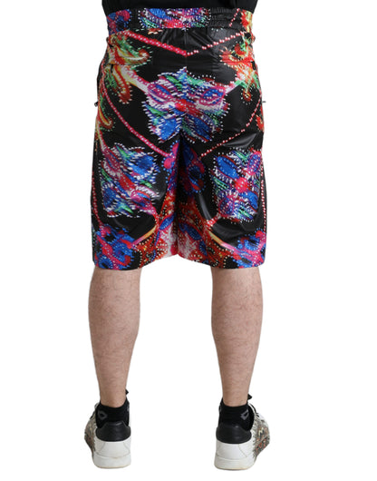 Dolce & Gabbana Multifarve Luminarie Print Herre Bermuda Shorts
