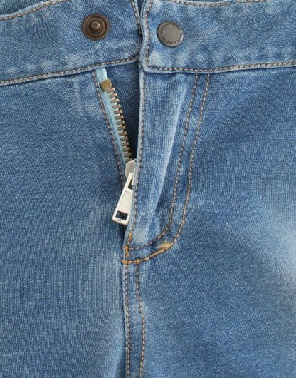 Blå Ermanno Scervino Beachwear capri-jeans i bomuld, nylon og elastan