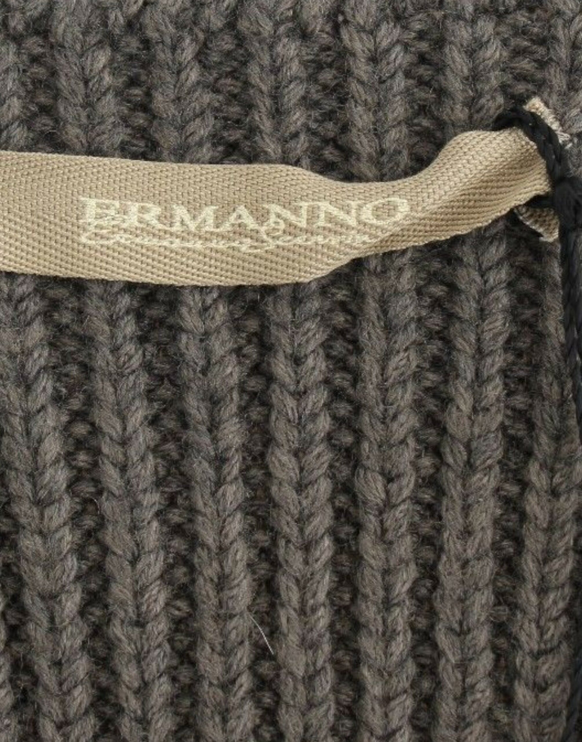 Grå Ermanno Scervino striktop i merinouldblanding
