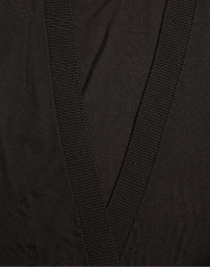 Dolce & Gabbana Crossed cardigan i jomfruuld – sort