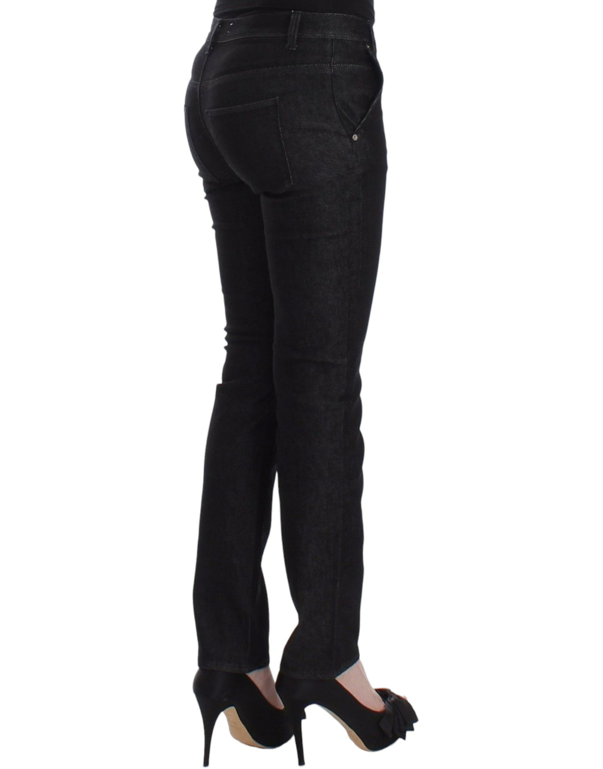 Sorte Ermanno Scervino skinny jeans i bomuld og polyester