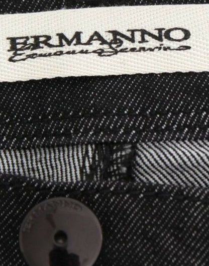 Sorte Ermanno Scervino skinny jeans i bomuld og polyester