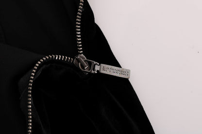 Ermanno Scervino sorte slim fit fløjlsbukser