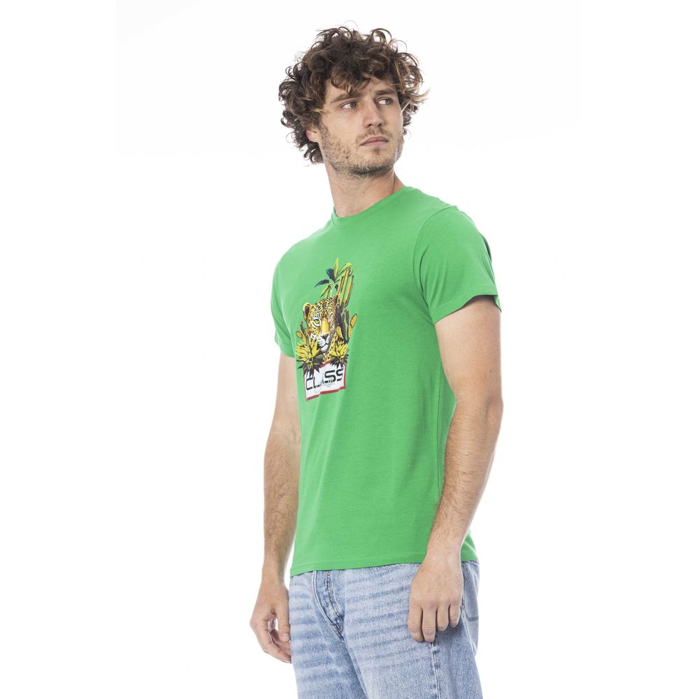Grøn Cavalli Class T-shirt i bomuld