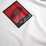 Dolce & Gabbana White Red Lips Print Cotton Men T-shirt