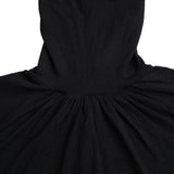Costume National Black Turtleneck Viscose Short Sleeve Top
