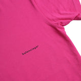 Balenciaga Pink Cotton Crew Neck Short Sleeves Tee T-shirt